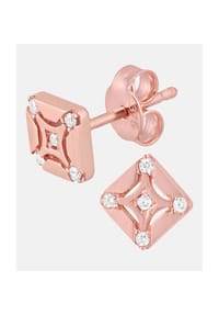 Diamant L'eternel - Ohrstecker, mit Zirkonia, 375 Roségold - rose gold