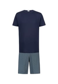mey - Schlafanzüge CURVES, Rundhals, für Herren - 668  YACHT BLUE
