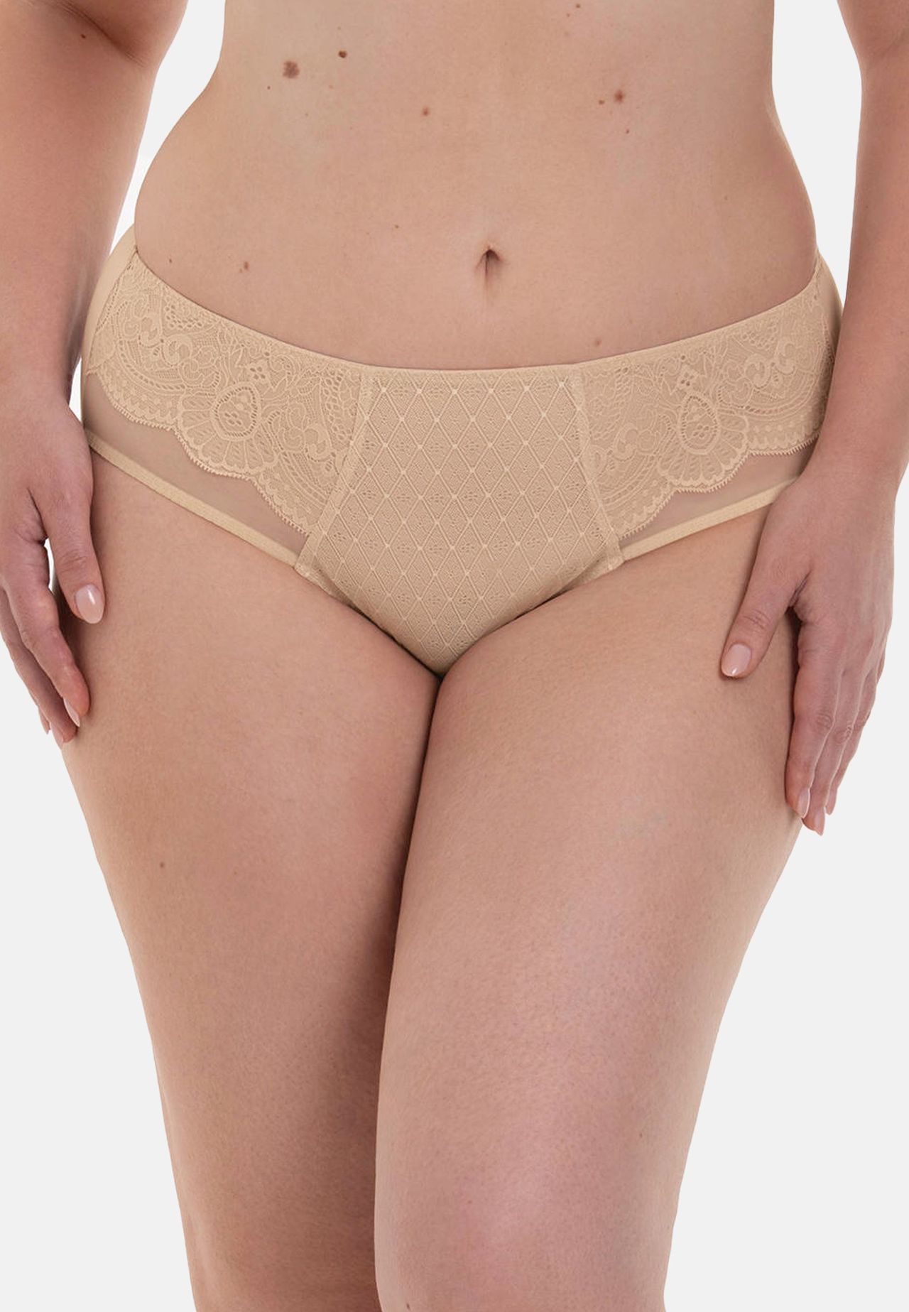 Rosa Faia Selma Slip, Spitze, Zierschleife, FüR Damen, Beige, 36