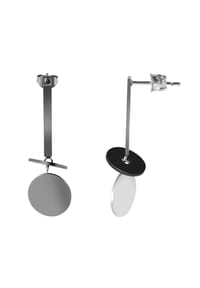 Adelia's - Adelia's Damen Ohrstecker aus Edelstahl - schwarz