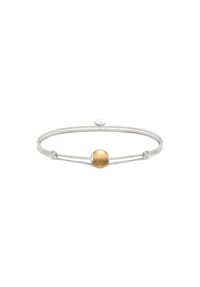 Thomas Sabo - Thomas Sabo Armband Karma Secret mit braunem Achat Bead 925 Sterlingsilber, Nylon - silberfarben, beige