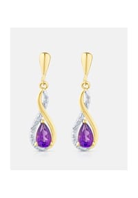Diamant L'eternel - Ohrhänger, mit Amethyst, 375 Gelbgold - gold