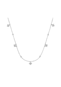 GIORGIO MARTELLO MILANO - Collier mit Behang, weiße Zirkonia, Silber 925 - weiss