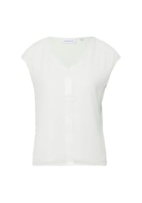 comma, - Shirt, V-Ausschnitt, für Damen - 0120 WHITE
