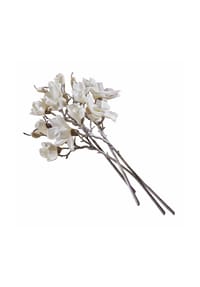 LOBERON Deko-Blume 4er Set Santavella weiß - Trockenblumen - weiß