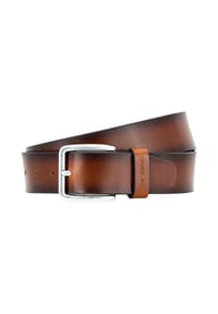 pierre cardin - Ledergürtel Basic - Cognac