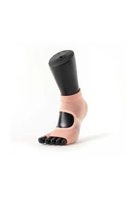 MUNADUNA - Yoga-/Pilates-Zehensocken – offene Zehen & offener Spann Zehensocken,PVC-Noppen,Stabilisierend - Blau