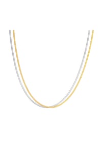 EAST / SIDE - Damen Kette aus Edelstahl in Silber/Gelbgold - silber/gelbgold