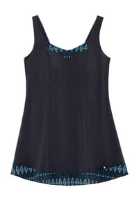 sheego - Badekleid - tiefblau-bedruckt