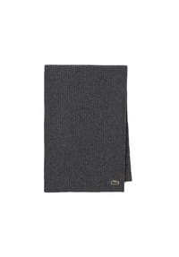LACOSTE - Unisex Schal -  Logo, Wolle, einfarbig - Braun
