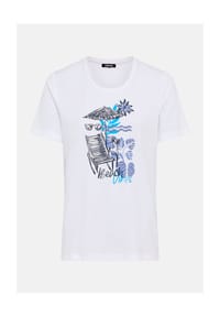 olsen - T-Shirt , Baumwolle, Damen  - 10000 WHITE