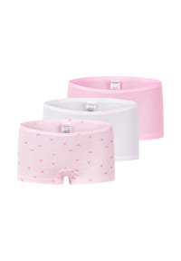 SCHIESSER - 95/5 Hipster, 3er-Pack, Single-Jersey, für Kinder - 911 ROSA/WEISS