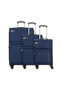 d & n® Travel Line 6704 - Travel Line 6704 4-Rollen Kofferset 3tlg. - blau