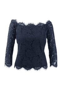 heine - Spitzen-Bluse - nachtblau