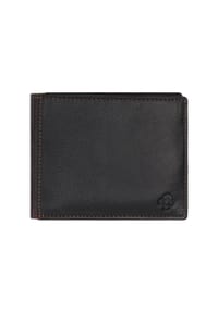 GALERIA - Brieftasche, Leder, Logo-Prägung - BLACK/DK. BROWN
