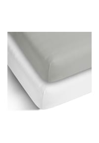 Aspero® - 2 x Spannbettlaken aus Baumwolle - Dunkelblau