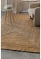 Green Looop Kurzflorteppich June - Jute Teppich natur handgewebt, robust mit Bordüre & Rahmenstruktur Bild 9