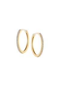 dkeniz - Ohrringe 925/- Sterling Silber Zirkonia - gelb