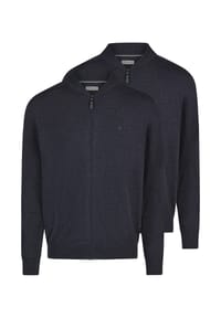 Redmond - Strickjacke 2er Pack Basic - Dunkelgrau