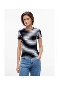 TOMMY Jeans - T-Shirt, Rundhals-Ausschnitt, für Damen - 0A7 BLUE