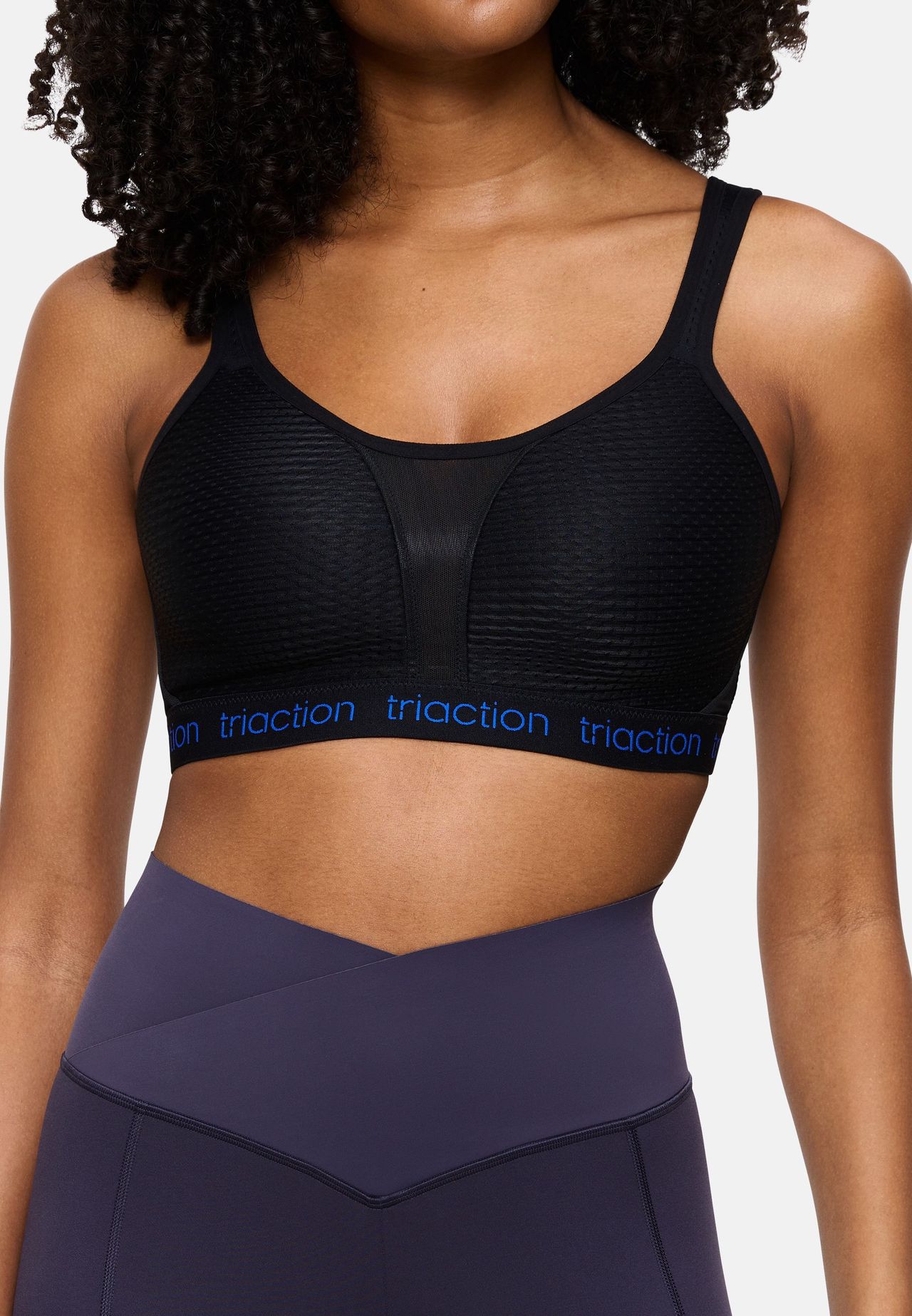 Triaction® BY Triumph Sport BH "Energy Lite P Ex", Mesh-Ausschnitt, FüR Damen, Schwarz, 85E