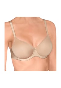 CONTURELLE felina - Bügel-BH, Schmale Träger, Multioptions-Träger, Atmungsaktiv, Stützend, Nahtlos, Blickdicht, Verstellbar, für Damen - nude