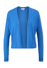 s.Oliver - Strickjacke, Rippbündchen, für Damen - 5531 BLUE