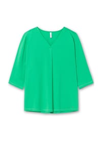 sheego - 3/4-Arm-Shirt - grasgrün