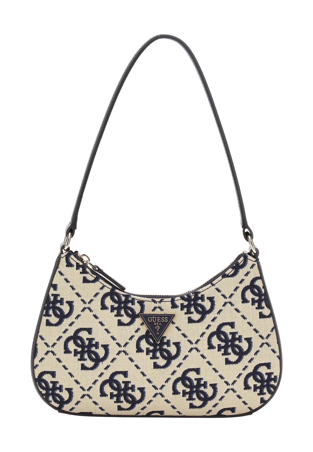 GUESS RUMA Schultertasche, Logo-Muster, Emblem, für Damen | GALERIA 