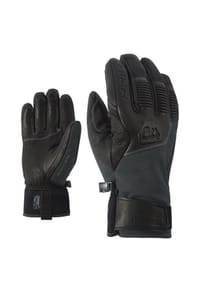ziener - Skihandschuh GANZENBERG grey iron tec - schwarz