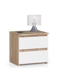 Akord - Nachttisch CL2 mit 2 Schubladen - artisan-eiche