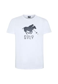 POLO SYLT - T-Shirt mit gedrucktem Logo-Symbol - 17-4402M Neutral Gray Melange