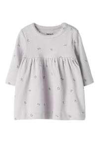 name it® - Shirtkleid, Bordüre, für Babys und Kleinkinder - 304764 LILA MARBLE
