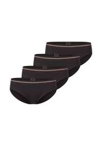 SCHIESSER - Panty 4er Pack Teens Girls Long Life Cotton - Schwarz