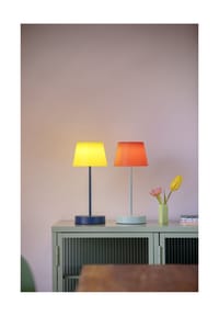 REMEMBER® - Tischleuchte "Oscar Midni" - BLAU/GELB
