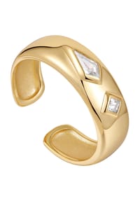ANIA HAIE - DANCE 'TIL DAWN Damen Ring, 925er Silber - GOLD/WEIẞ