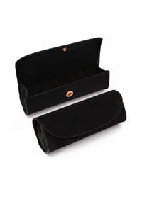 KUZZOÍ - Schmuckzubehör Schmuck-Reiseetui Pu Leder Schwarz Für Herren - Schwarz