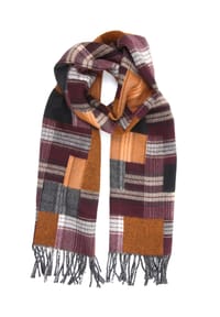 collezione alessandro® - Italienischer Schal Claire Made in Italy - blau