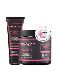 KERARGAN - Duo Maske und Peeling mit Keratin - weiß