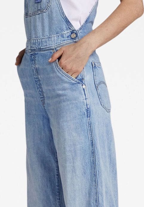 G-STAR RAW Latzhose, Label, Eingrifftaschen, für Damen | GALERIA