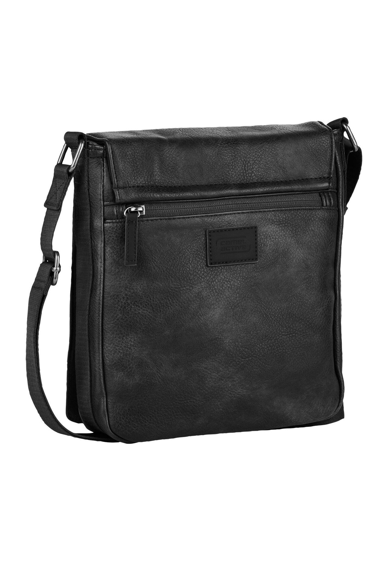 Camel Active UmhäNgetasche, Kunstleder, Magnetverschluss, Schwarz, 99