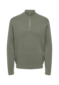 ONLY & SONS - Pullover Ting Strickpullover Troyer - schwarz