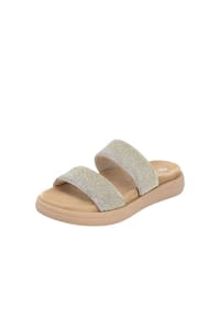 remonte® - Pantoletten, Strass, Kunstleder, für Damen - 0 CREAM/JUTE / 90