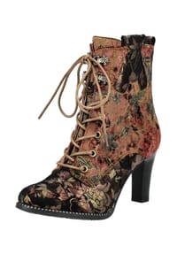LAURA VITA® - Veloursleder/Textil Stiefelette - Bronze