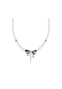 Thomas Sabo - Schleifen-Kette mit Perlen Lovely Romance - silber, schwarz, weiß