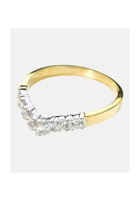Diamant L'eternel - Ring, mit Zirkonia, 375 Gelbgold - gold