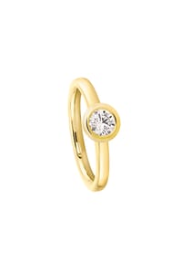 MONCARA - Damen Ring, 585er Gold, 1 Diamant ca. 0,40 Karat - Gelbgold