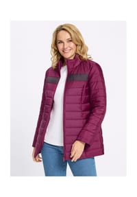 SIEH AN! - Steppjacke - malve-aubergine