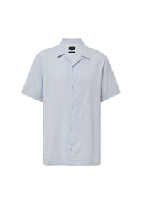 QS - Freizeithemd, Regular Fit, Kurzarm, Reverskragen, für Herren - 5022 BLUE