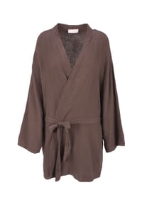 Seasons of April - Kimono KEHLANI MUSSELIN KIMONO Damen Kimono Musselin mit Bindegürtel aus 100% Baumwolle - Bordeaux